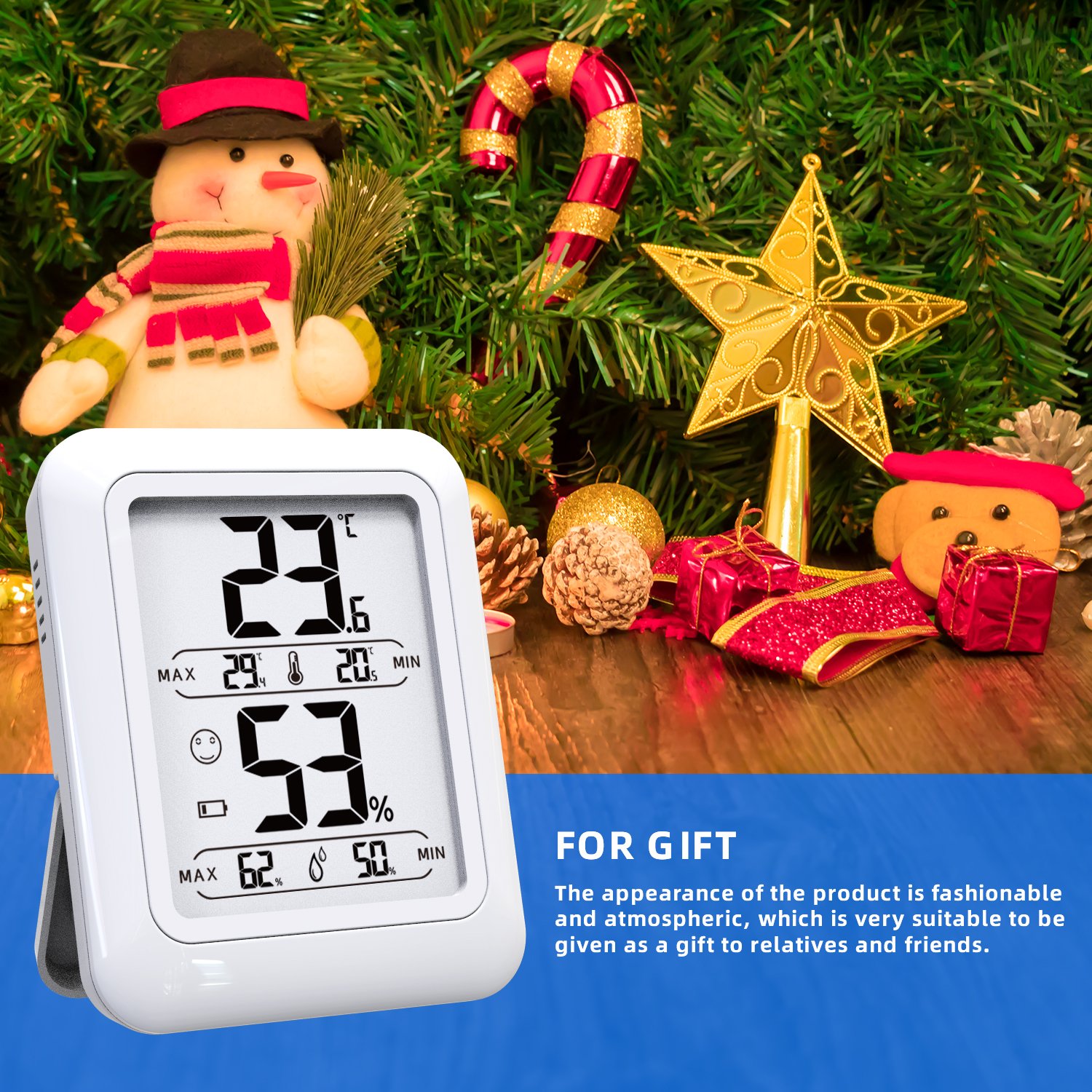 PT19DE More humanized home post it temperature and humidity monitor meter detector tester sensor