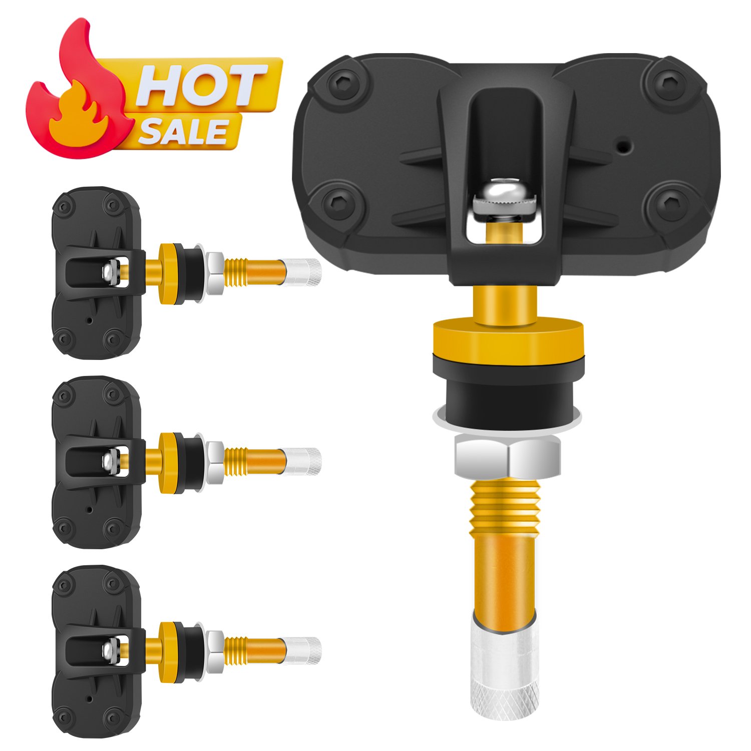 T102A heavy duty Vehicle BLE 5.0 TPMS Built-in 6 Sensor Intelligent Tire Pressure Monitoring System for Buses Passenger cars Van