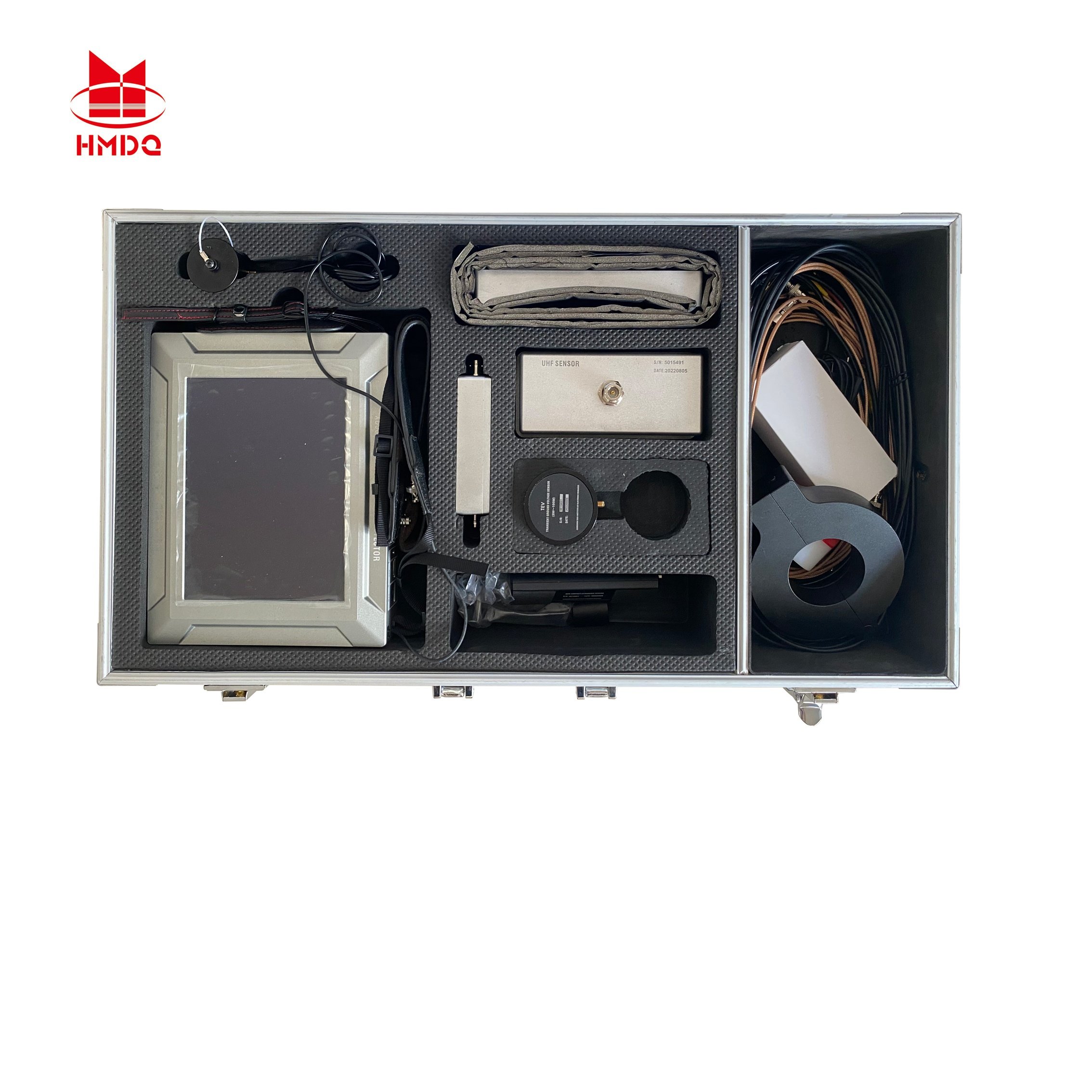 HMDQ 2/4 channel Handheld Partial Discharge Detector PD Analyzer with HFCT UHF AE TEV Sensor