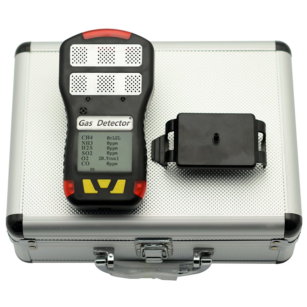 Portable Multi Gas Detector LEL CH4 CO O2 SO2 NO2 NH3 5 Gas Analyzer