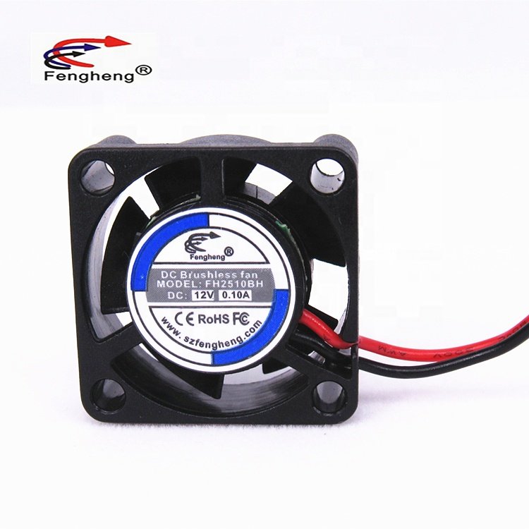 2510 Micro Axial fan 25mmx25mmx10mm 5volt ball bearing Plastic Brushless Cooling fan 2510