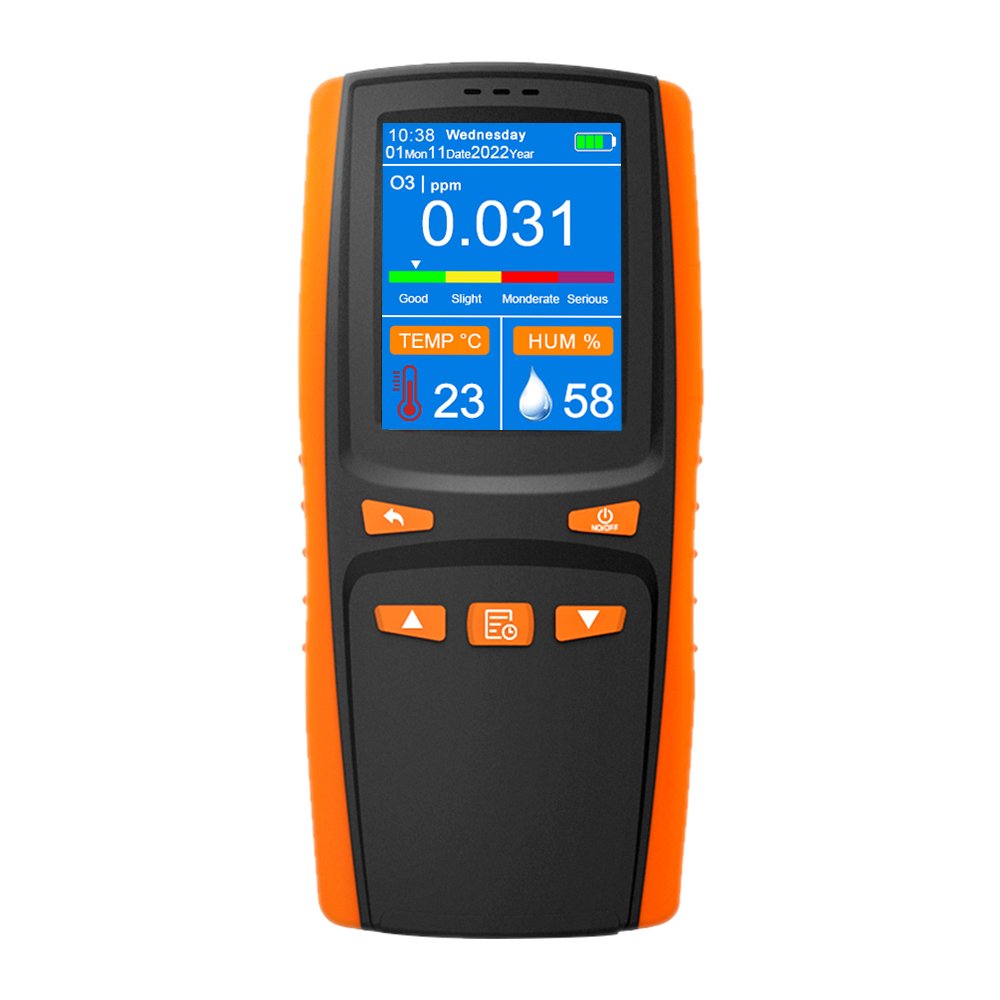 Dienmern 2024 Latest Handheld Ozone Meter High-Accurate Electrochemical O3 Gas Tester Analyzer 0-5ppm Range