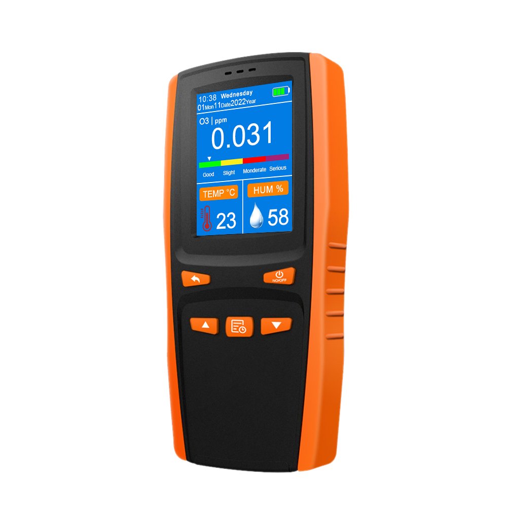 Dienmern 2024 Latest Handheld Ozone Meter High-Accurate Electrochemical O3 Gas Tester Analyzer 0-5ppm Range
