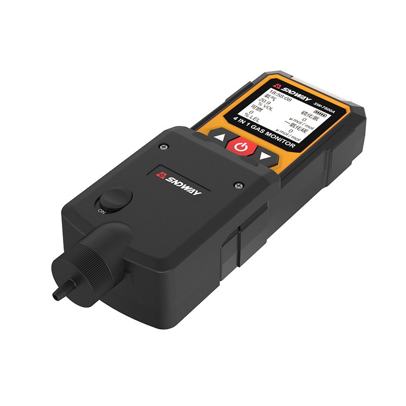 4 in 1 gas detector toxic carbon monoxide combustible hydrogen sulfide oxygen concentration alarm SNDWAY SW-7500A