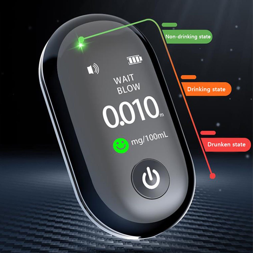 Breathalyzers for Alcohol Fast Accurate BAC Home Alcohol Test Alcohol Breathalyzer Tester with Easy USB-C Charging