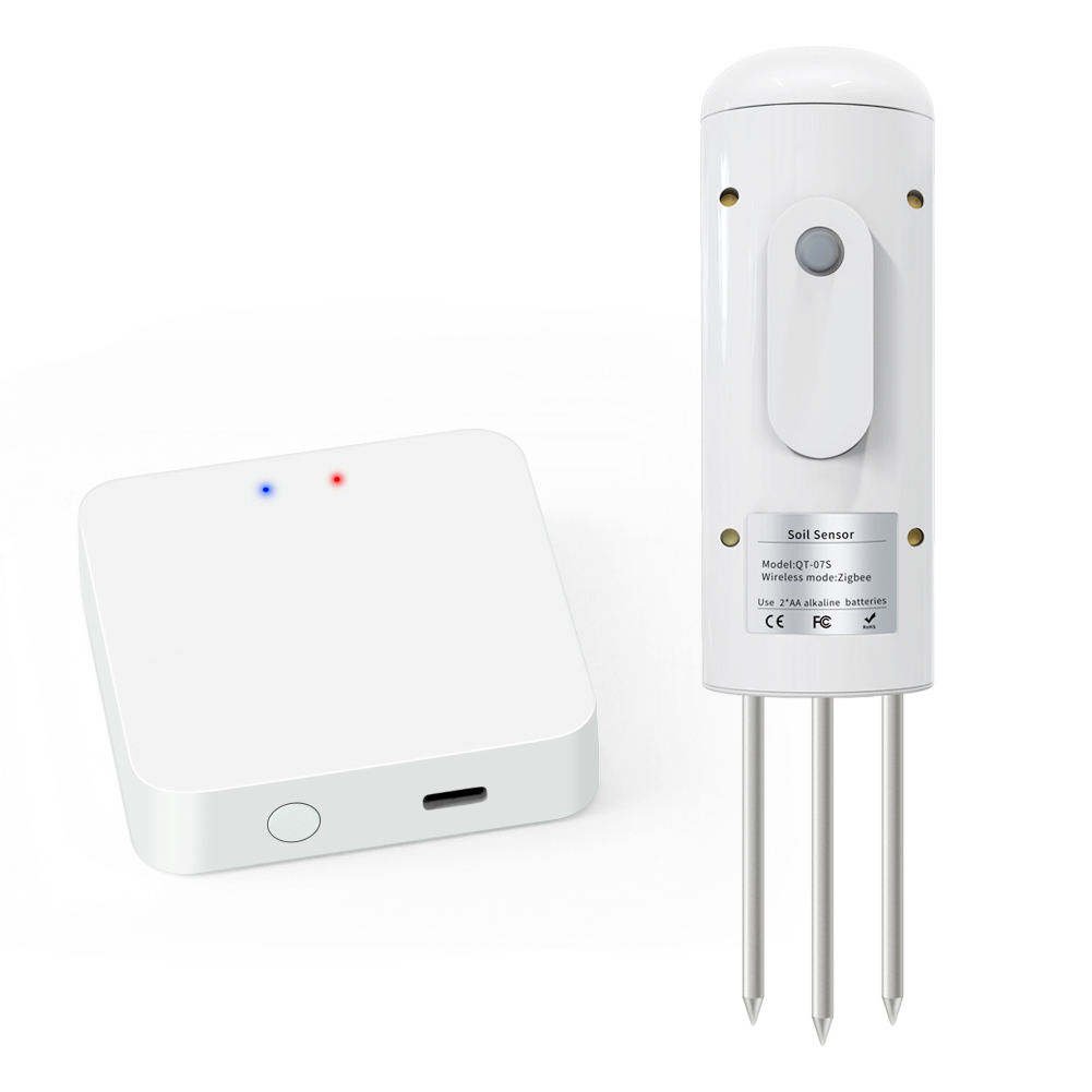 Smart Tuya Zigbee 3.0 IP67 range 0-100% Temperature Sensor Detector Tester Humidity Soil Moisture Meter