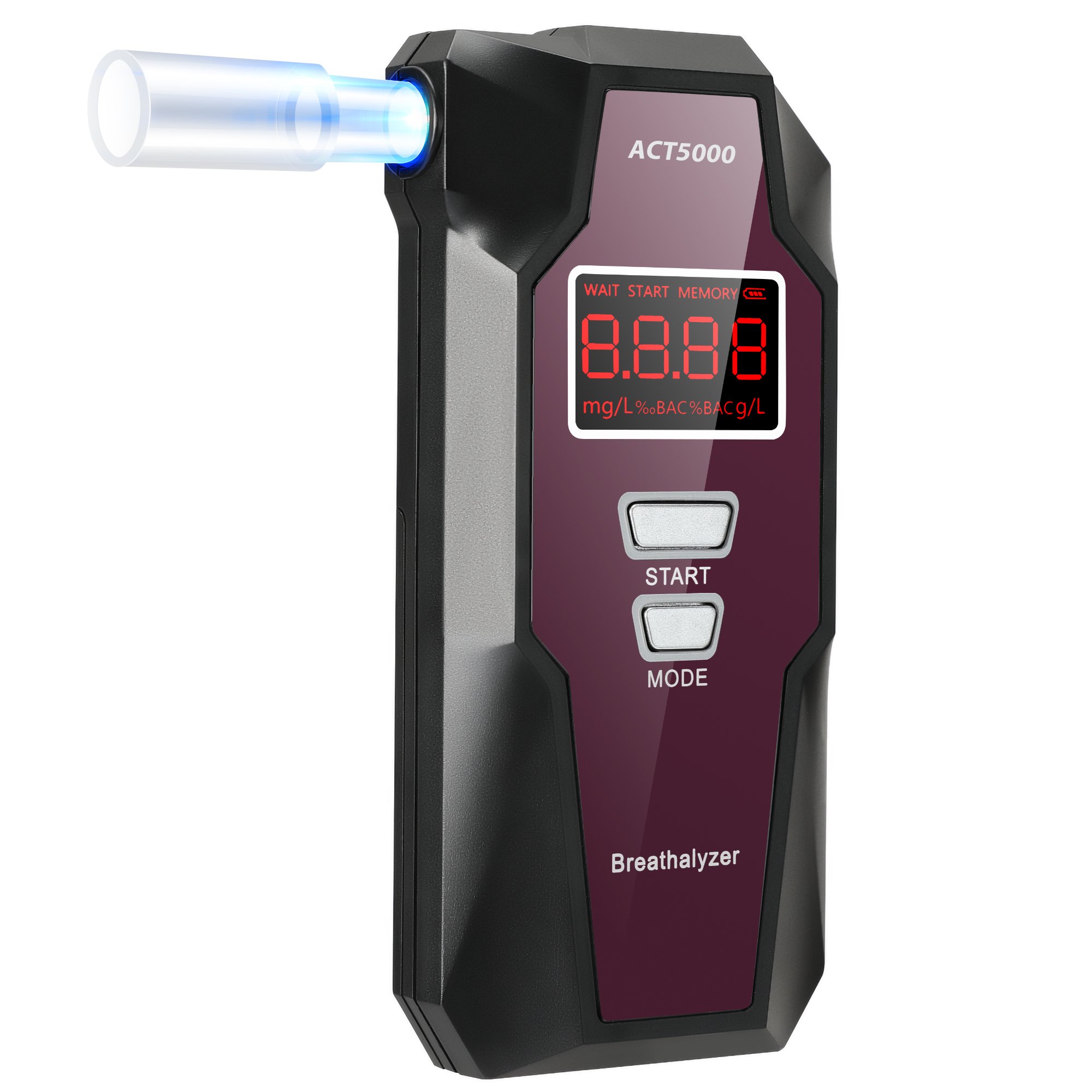Professional LCD digital display alcohol tester mg/l in car digital wine alcohol tester