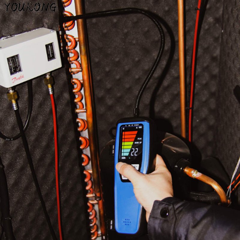 High Sensitivity HVAC Advanced Refrigerant Freon Leak Detector Infrared Sensor Halogen Leakage Tester Checker