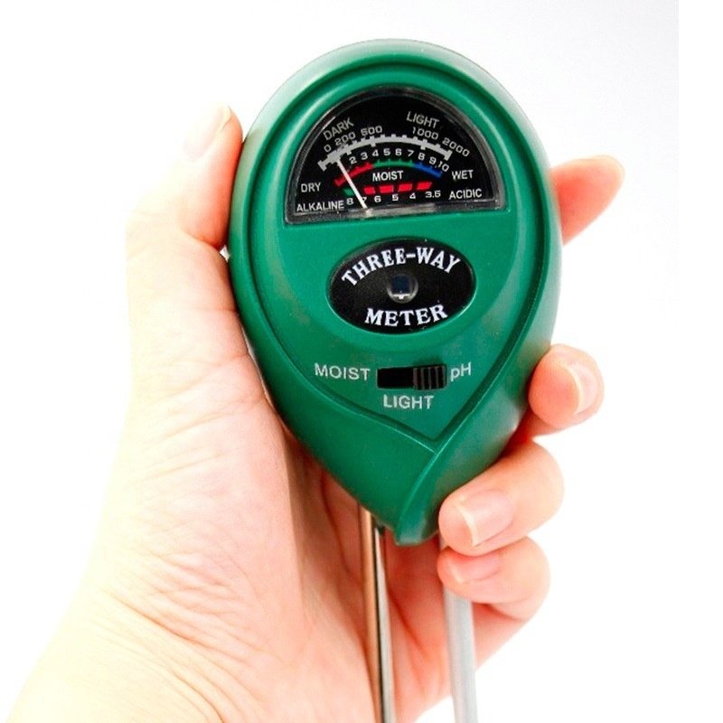3 in 1 Soil detector Soil pH Meter Moisture humidity Tester Light Sensor Meter Plant Tester for Garden