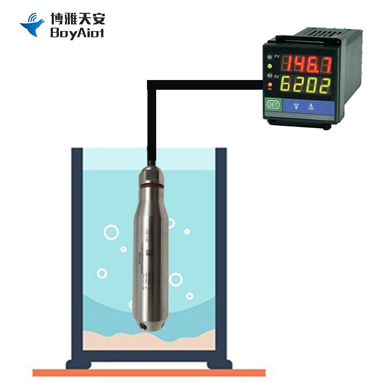 BOY-WR04-S Digital water level gauge stainless steel submersible water level sensor for Liquid Level