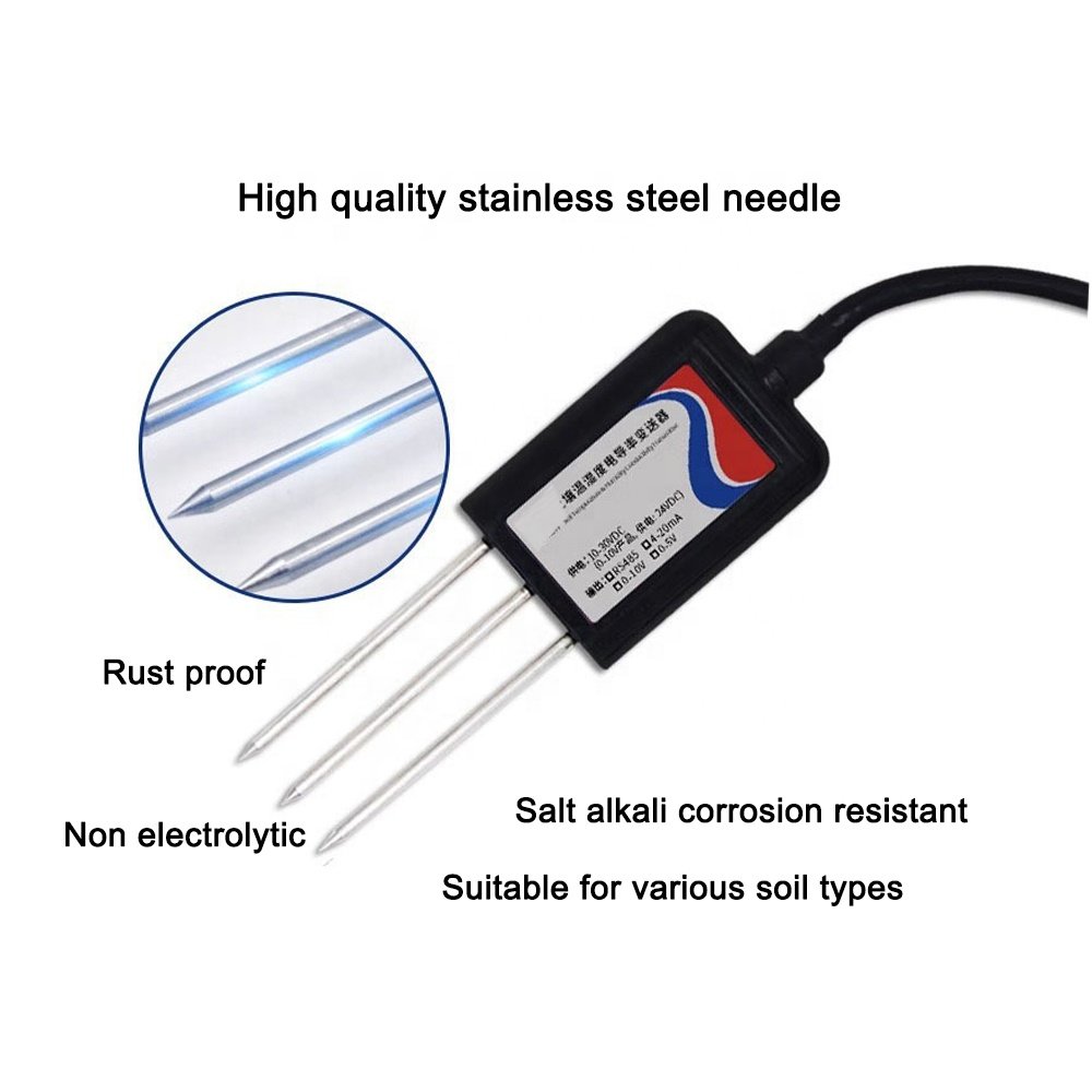 wireless lora type soil temperature humidity sensor monitor the farm greenhouse soil sensor