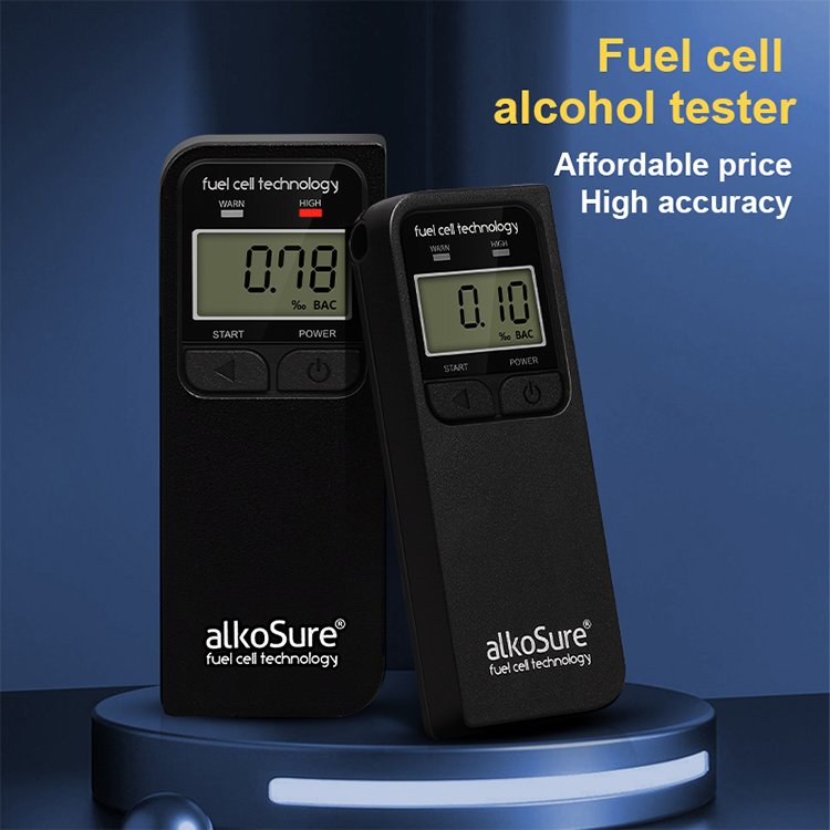Popular Alcohol Breath Tester High Performance Portable Fuel Cell Breathalyzer