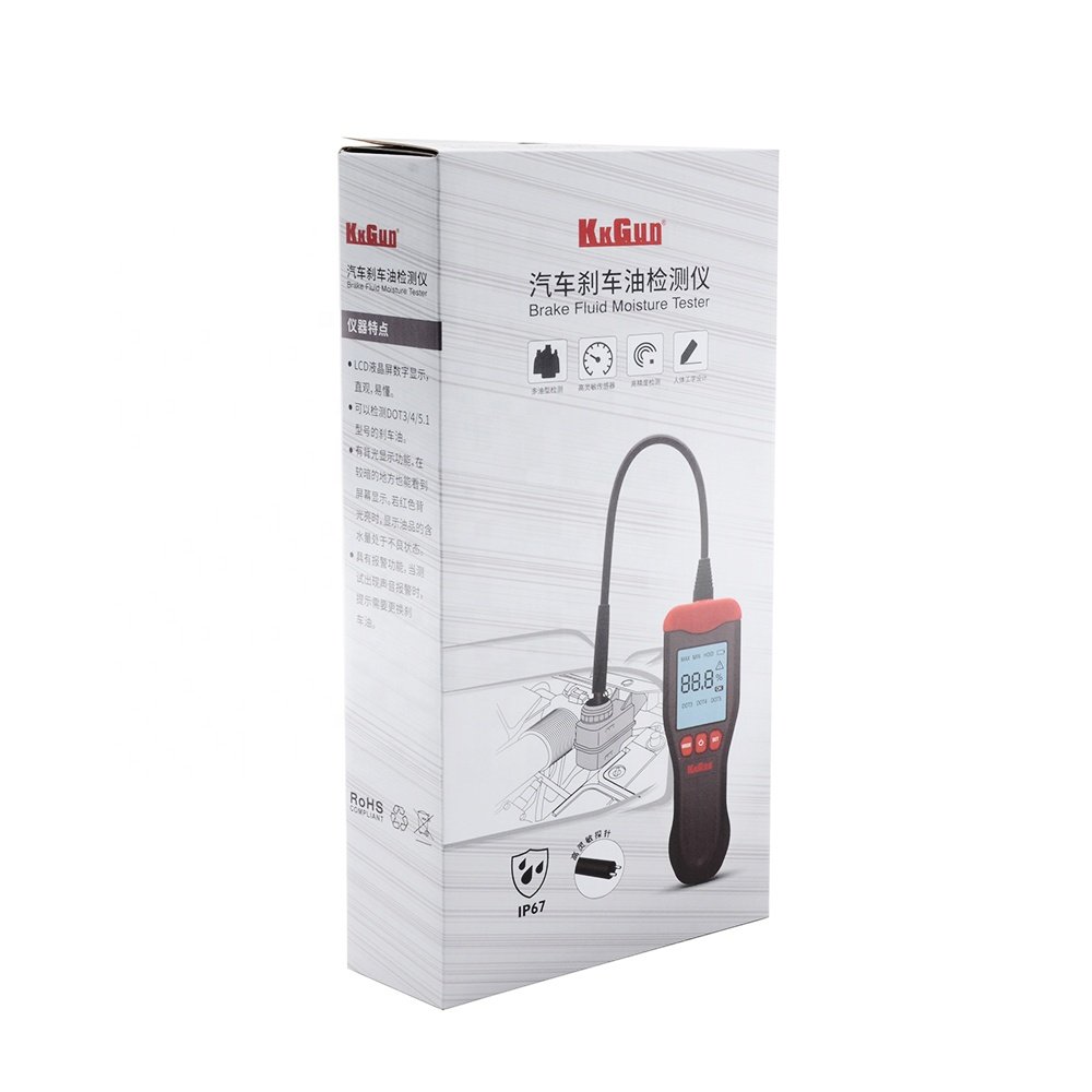 2022 New product launched WT01 Automotive Brake Oil Testing Pen Water Content Tester Brake Fluid Digital Display Brake Oil Testi