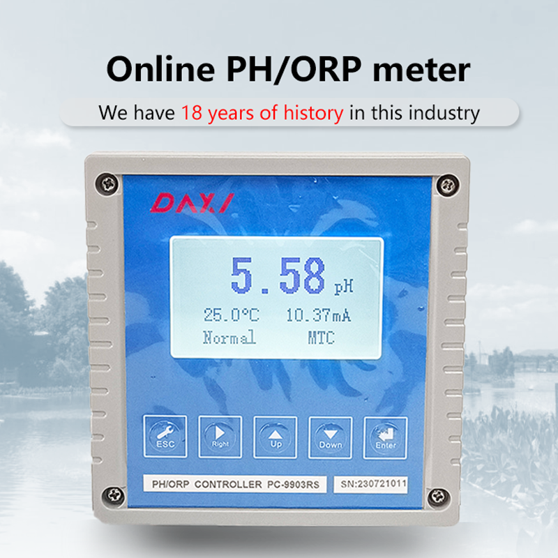 industrial high accuracy pH and ppm controller water quality analyzers online digital measure pH meter for hydroponics