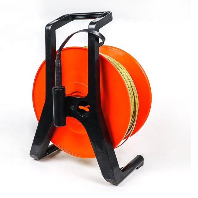 New Portable Submersible Deep Well Level Gauge Steel Ruler Type Borehole Water Level Dip Meter 100M