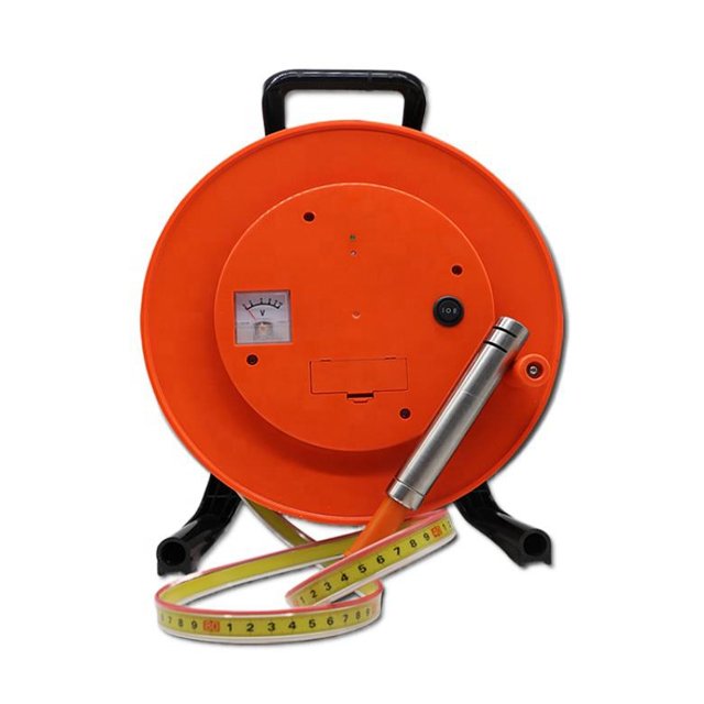 New Portable Submersible Deep Well Level Gauge Steel Ruler Type Borehole Water Level Dip Meter 100M