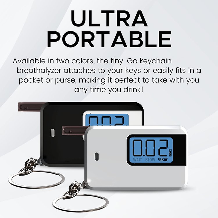 Ultra-Portable Pocket Keyring Alcohol Tester for Personal Use