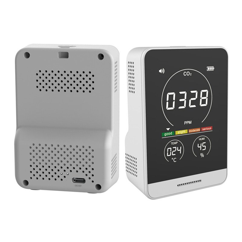 AK11T Mini Handheld Portable CO2 Carbon Dioxide Detector Sensor Monitor Type c Fast Charging Co2 Measure Tester Gas Analyzers