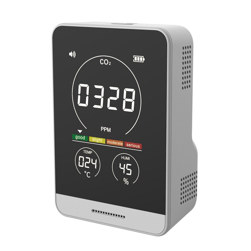 AK11T Mini Handheld Portable CO2 Carbon Dioxide Detector Sensor Monitor Type c Fast Charging Co2 Measure Tester Gas Analyzers