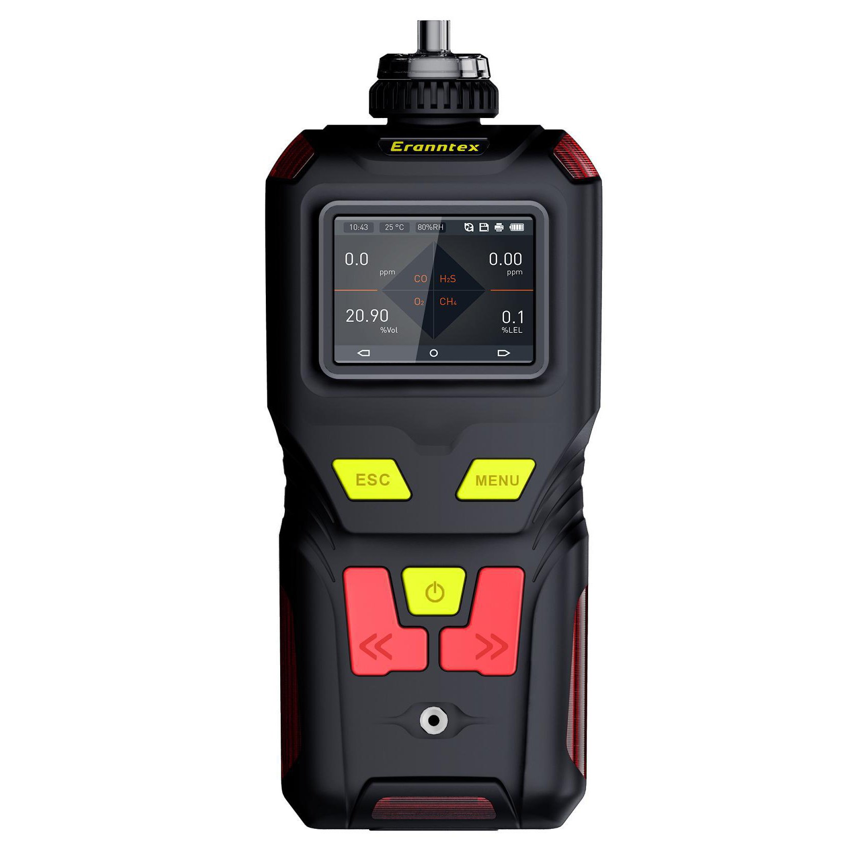 High Precision CO H2S O2 Ex(LEL CH4) 4 gas detector pump type multi gas detector meter toxic and harmful gas sensor