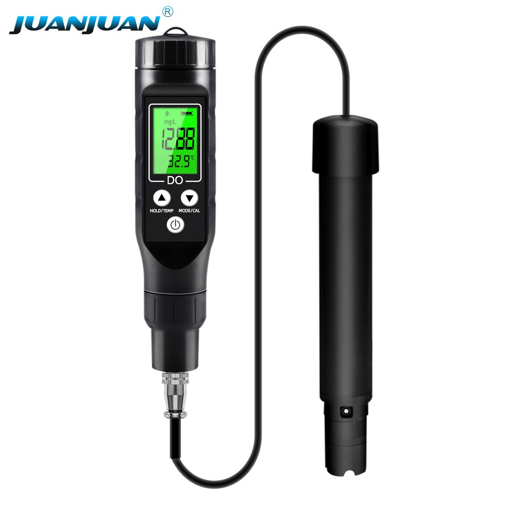 Smart Blue Tooth Dissolved Oxygen Meter Sensor 0.0-30.0 mg/L Digital Online Detector High Precision Electrode Tester