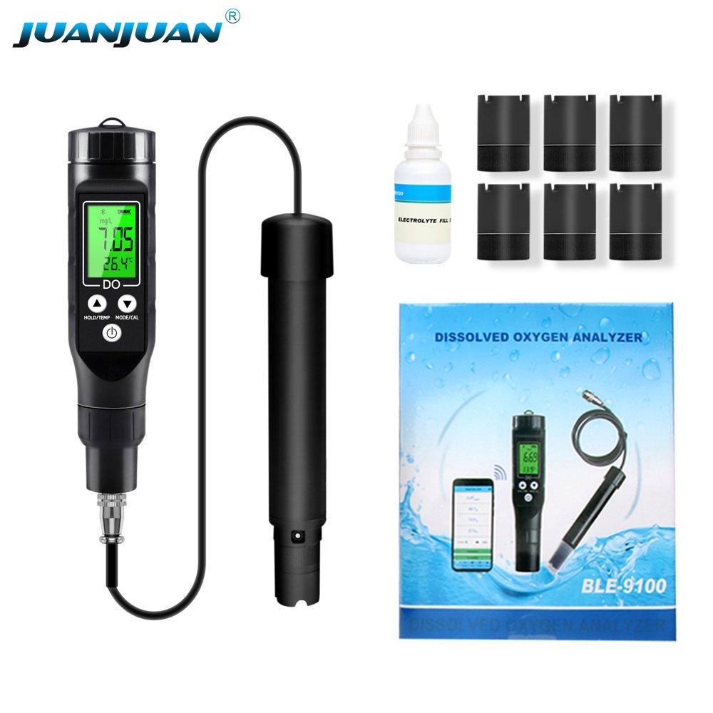 Smart Blue Tooth Dissolved Oxygen Meter Sensor 0.0-30.0 mg/L Digital Online Detector High Precision Electrode Tester