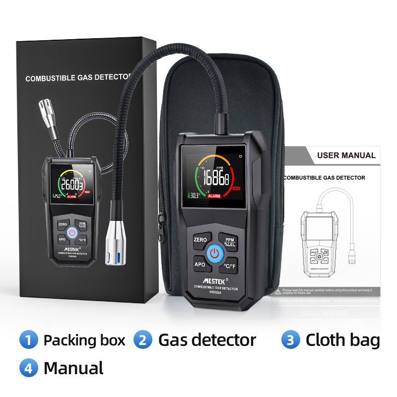 Combustible Gas Analyzer CGD02A methan Leak Location Tester Concentration Meter Smart Sensor carbon monoxide Gas Leak Detector