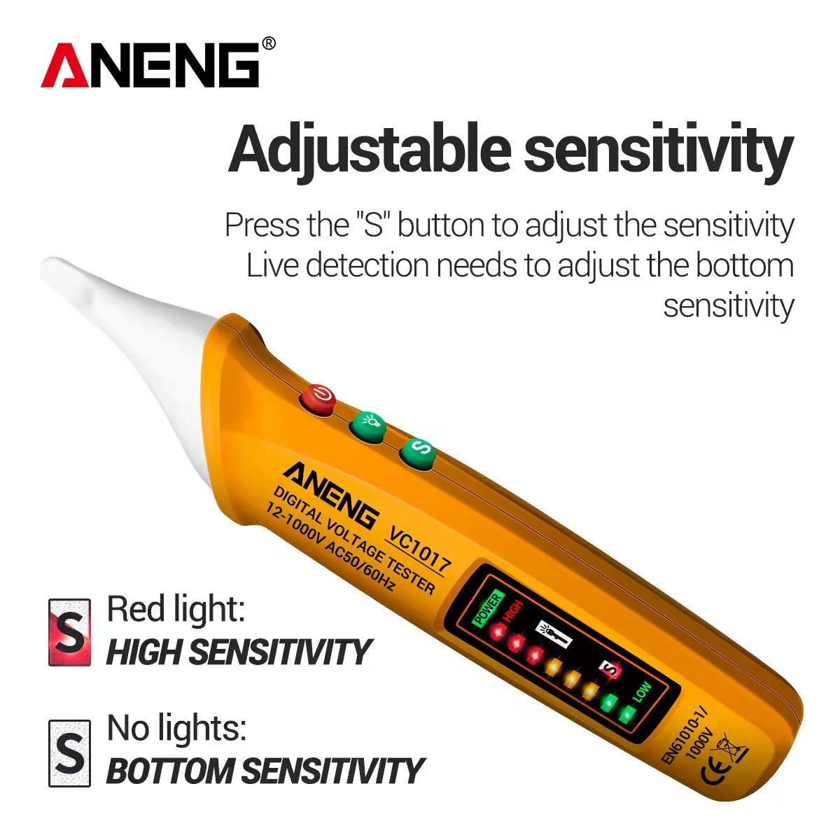 ANENG VC1017 Automatic voltmeter Smart Sensor Tester Buzzer detector Digital AC voltmeter Multimeter