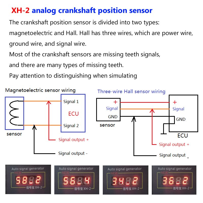 XH-2 Auto signal generator sensor analog box crankshaft signal computer repair detector signal treasure stopwatch