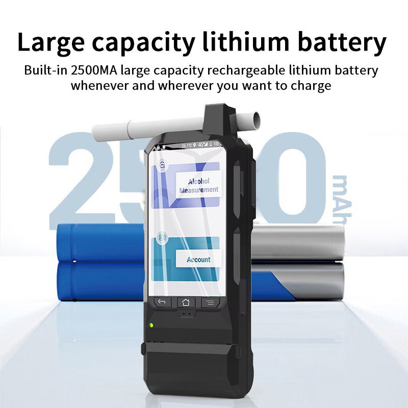Customized Highly Sensitive Blowing handheld alcohol breath tester with Pre-calibrated sensor module-easy for maintenance