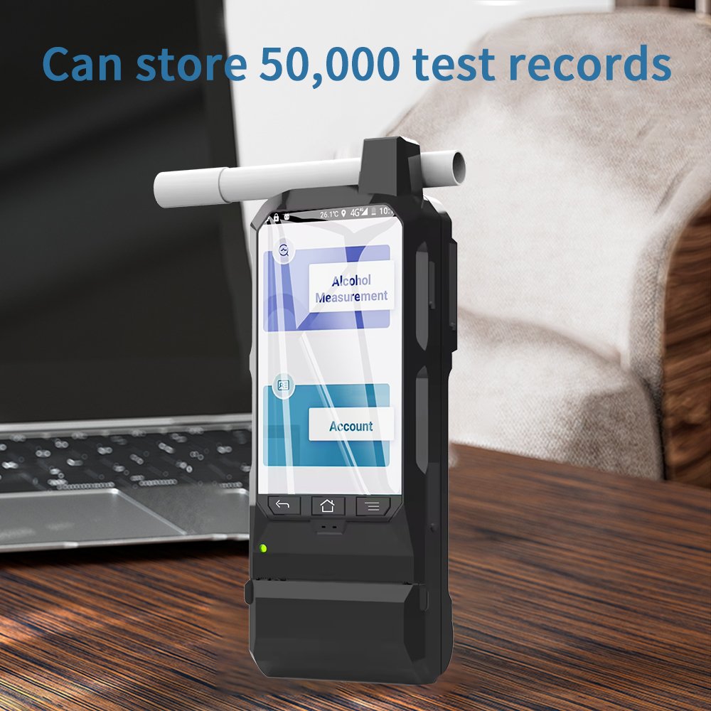 Customized Highly Sensitive Blowing handheld alcohol breath tester with Pre-calibrated sensor module-easy for maintenance