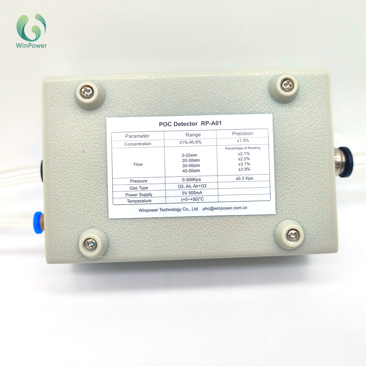 RP-A01 Pulsed high-precision ultrasonic oxygen analyzer used for portable oxygen concentrators to detect O2 2024 oxygen detector