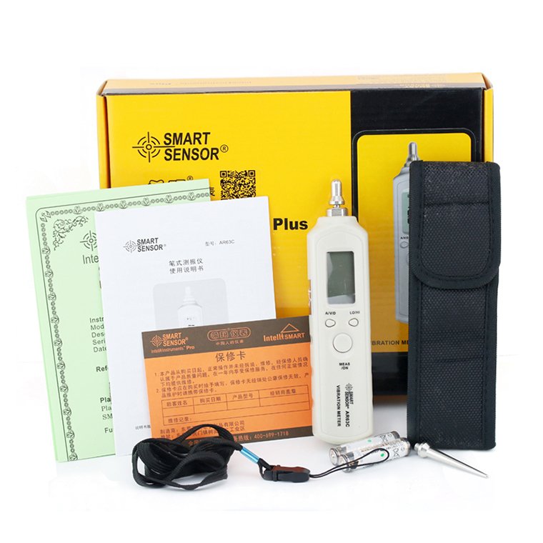 Smart Sensor Vibration Tester series AR63C AS63B Vibrometer Handheld Vibration Tester