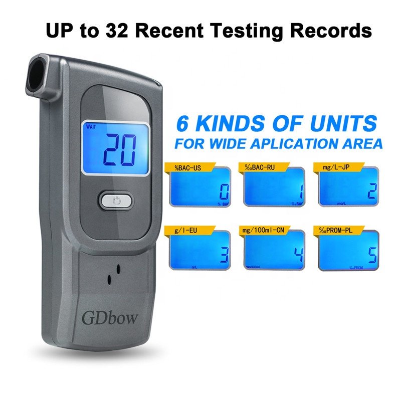 OEM ODM Available Premium High Accuracy LCD Digital Screen Alcohol Tester Alcohol Breathalyzer