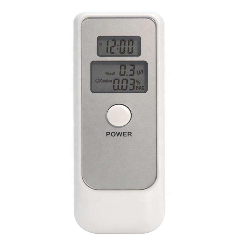 Breathalyser Device Alcohol Detector Car Electronics Alcohol Breath Tester Backlight LCD Dual Screen Breathalyzer With Clock