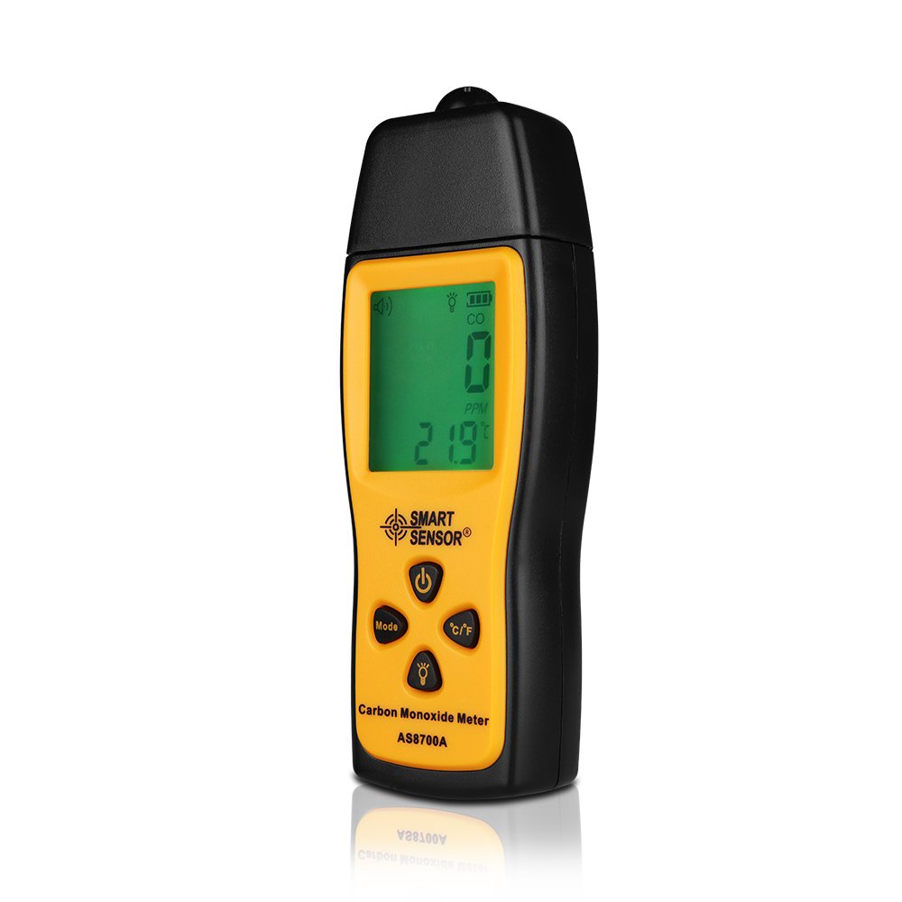 High Precision CO Gas Analyzer Handheld Carbon Monoxide Meter Tester LCD gas Detector Monitor Sound + Light Alarm 0-1000ppm