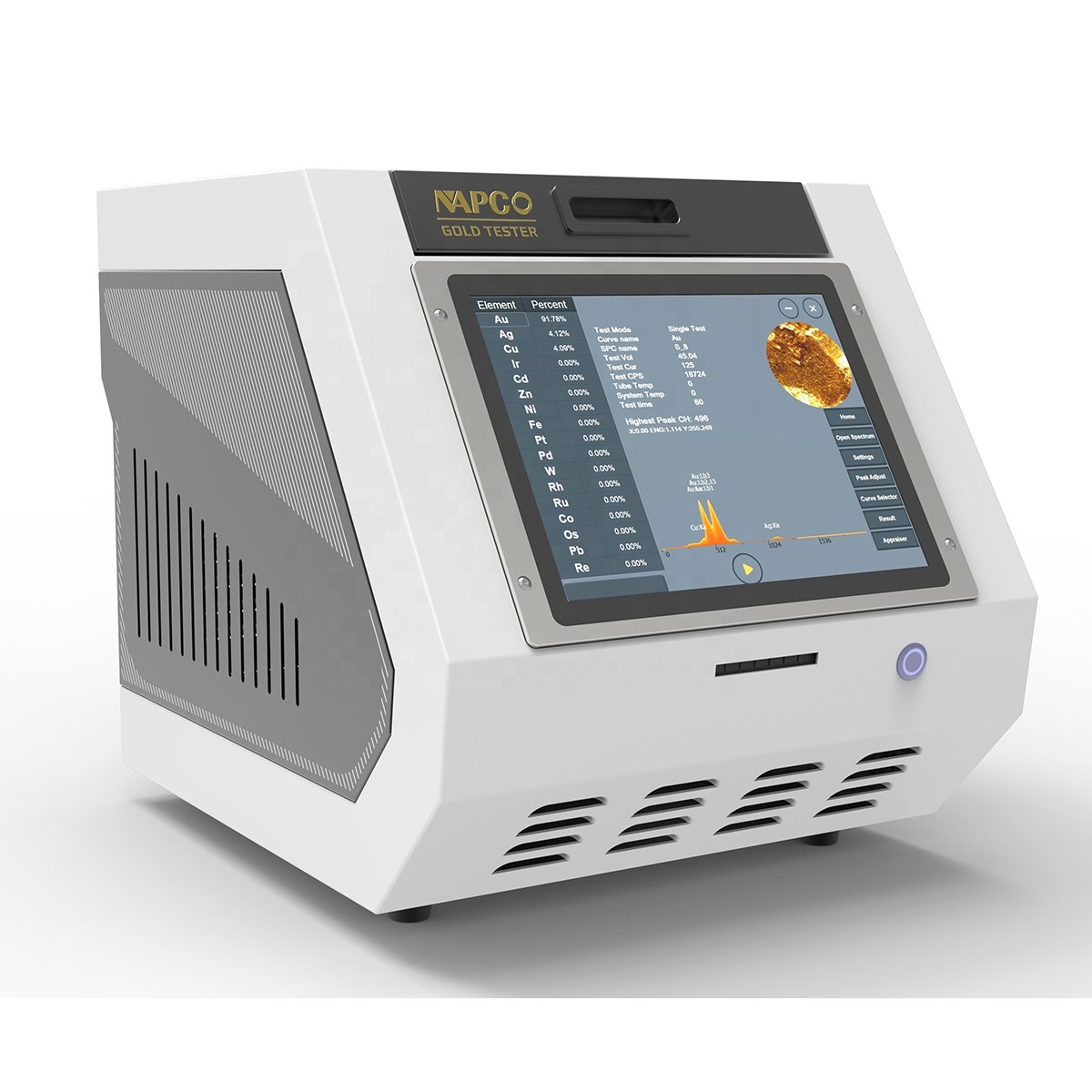 High Quality Gold Elements Metal Test New Arrival Gold Jewelry Karat Machine, Gold Analyzer, Gold Tester Purity Detector NAP8200