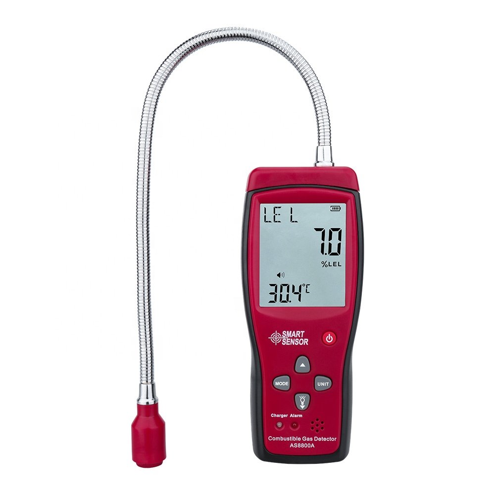 CE FCC Automotive Gas Analyzer Combustible Gas Detector Gas Leakage Location Determine leak Tester with Sound & Light Alarm Li-b