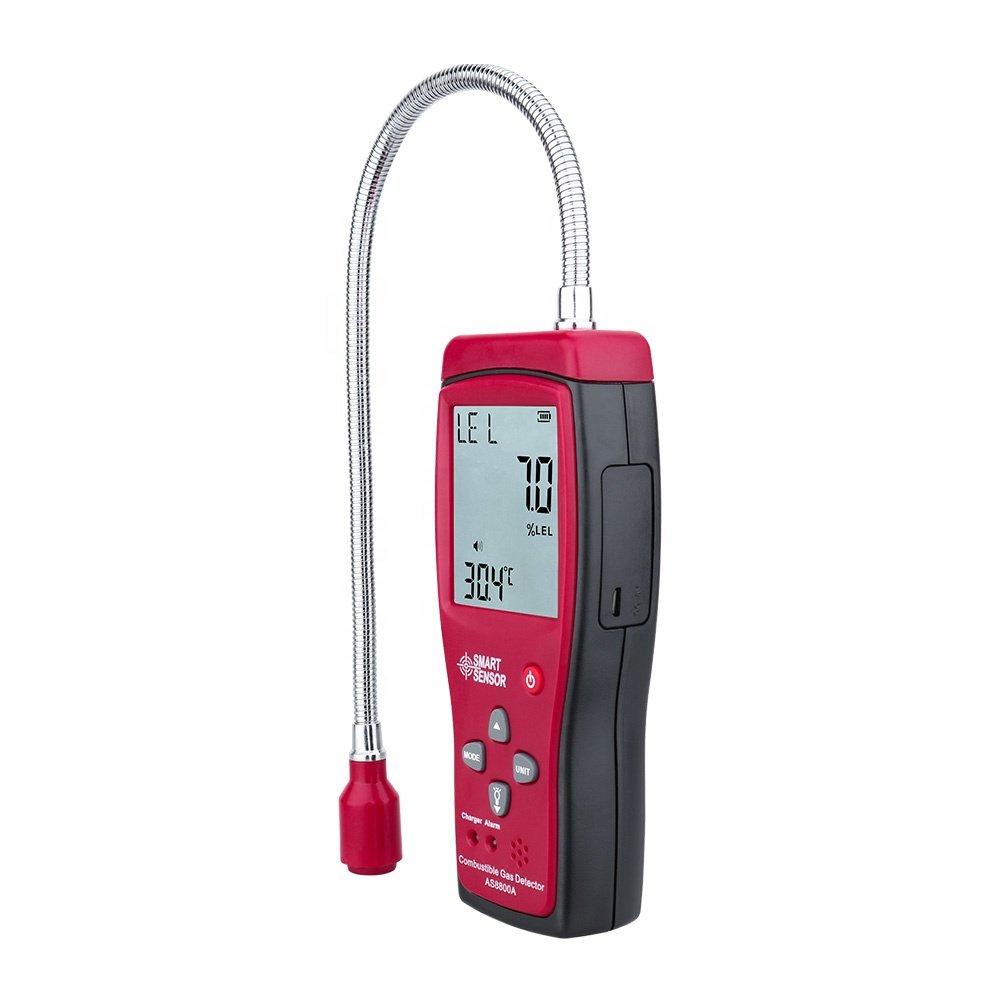 CE FCC Automotive Gas Analyzer Combustible Gas Detector Gas Leakage Location Determine leak Tester with Sound & Light Alarm Li-b