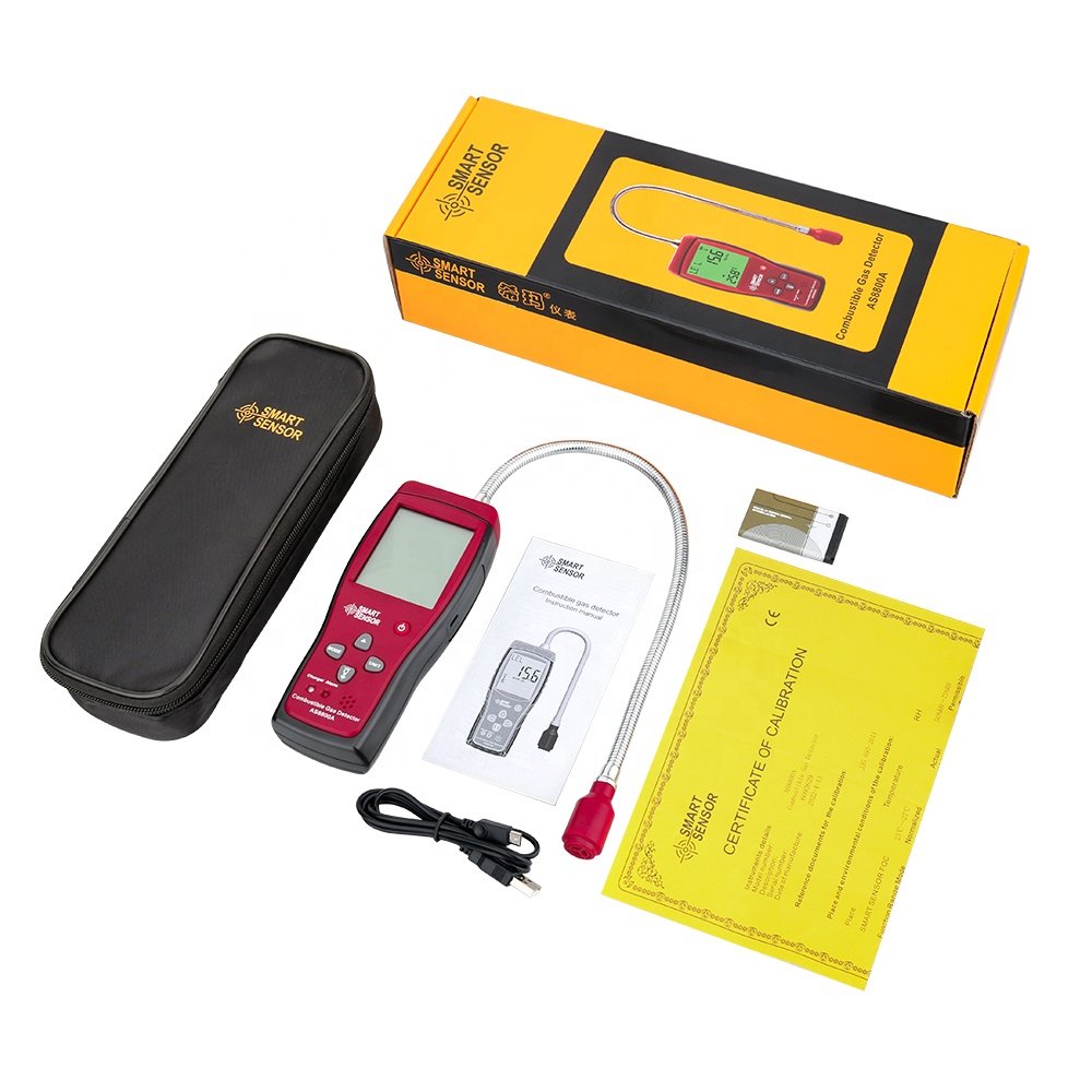 CE FCC Automotive Gas Analyzer Combustible Gas Detector Gas Leakage Location Determine leak Tester with Sound & Light Alarm Li-b