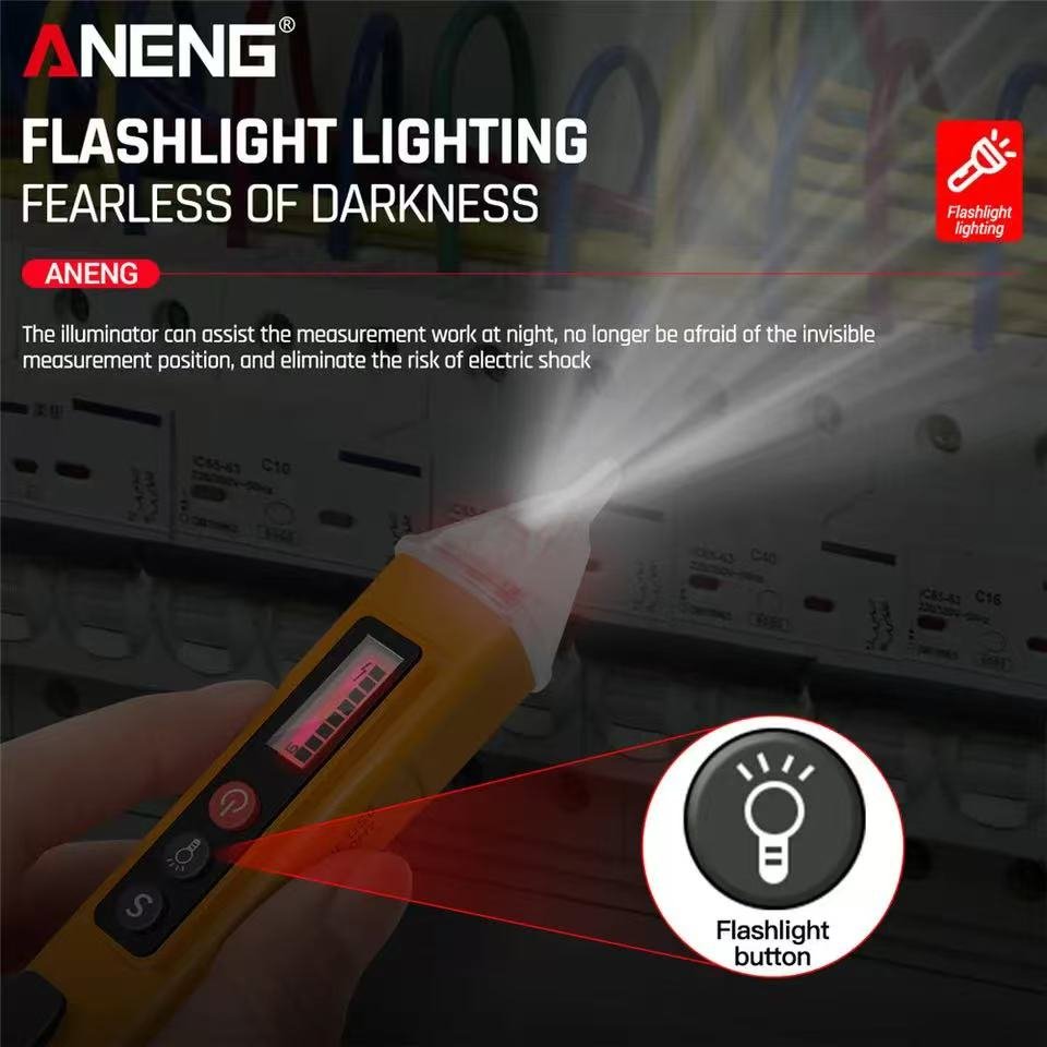 VC1010 Digital AC Voltage Detectors Smart Non-Contact Tester Pen Meter 12-1000V Current Electric Sensor Test Pencil