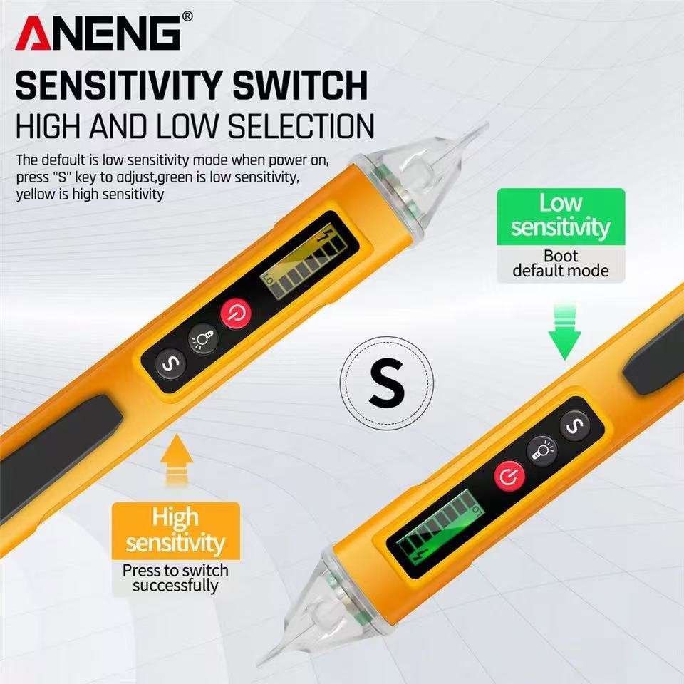 VC1010 Digital AC Voltage Detectors Smart Non-Contact Tester Pen Meter 12-1000V Current Electric Sensor Test Pencil