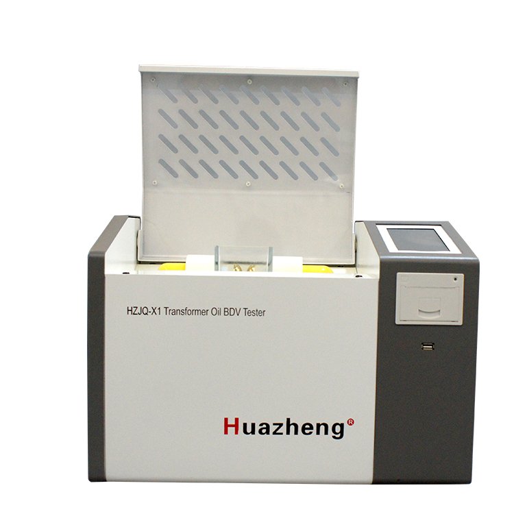Huazheng transformer oil breakdown voltage analysis oil dielectric strength tester oil bdv test kit 80kv