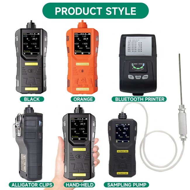 4 in 1 handheld detector portable 4 in 1 gas alarm