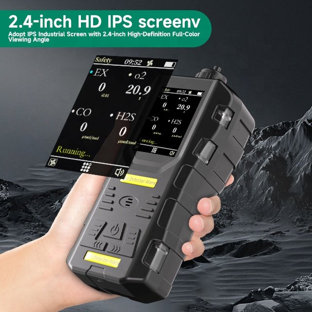 4 in 1 handheld detector portable 4 in 1 gas alarm