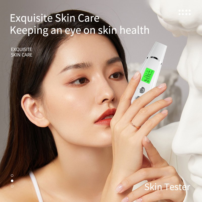 2024 Household Skin Care Tool Digital Skin Moisture Detector Meter Portable LCD Screen Mini Facial Skin Analyzer