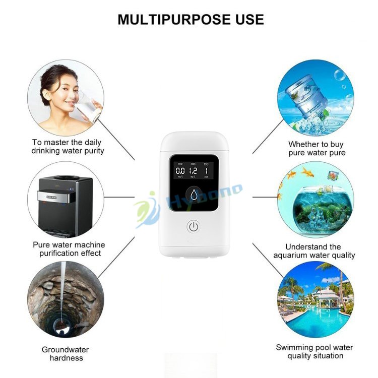 Smart Sensor Portable Home Water Quality Analyzer TOC / COD / TDS Meter for Water Quality Tester Detector