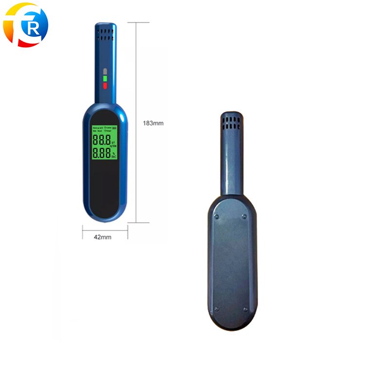 Precision ABS Electronic Air Blowing Alcohol Breath Tester High Sensitivity Detector Vehicle Use Breath Alcohol Tester Cable