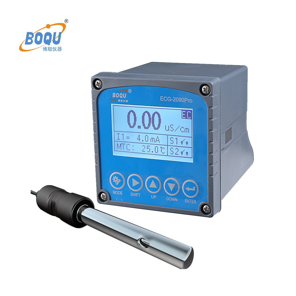 ECG-2090Pro Measure EC TDS Salinity Water Probe Electrical Conductivity Meter For Power Plant Boiler Water Monitor