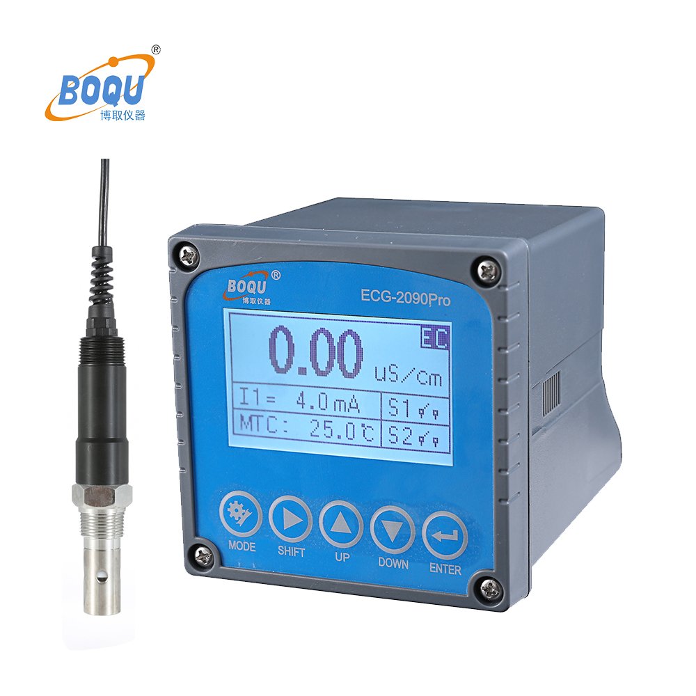 ECG-2090Pro Measure EC TDS Salinity Water Probe Electrical Conductivity Meter For Power Plant Boiler Water Monitor